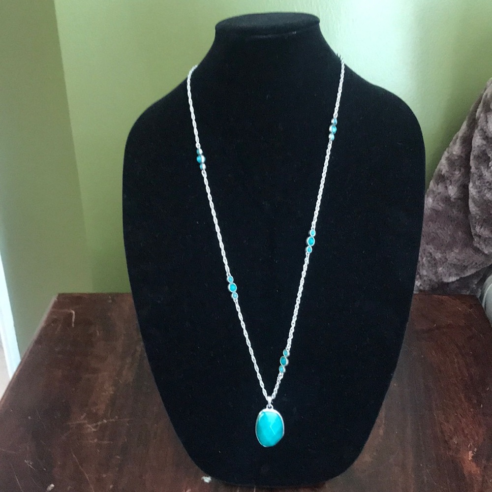 Beautiful Teal Stone Necklace